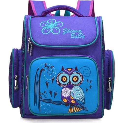 Children school bags russia style elementary school backpack for girls flower book bag animal print schoolbag kids gift