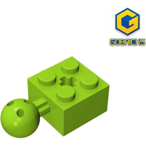 Gobricks GDS-976 Technical, Brick Modified 2 x 2 with Ball Joint and Axle Hole compatible 57909 pieces of childrens toys