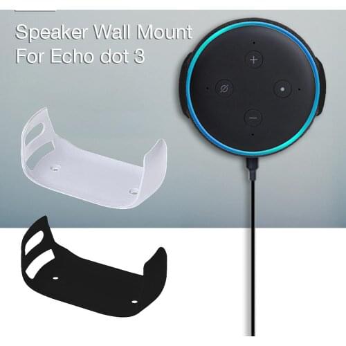 For Amazon Echo Dot 3 Wall Mount Third Generation Intelligent Audio Bracket Outlet Mount Hanger Holder for Echo Dot (3rd Gen)