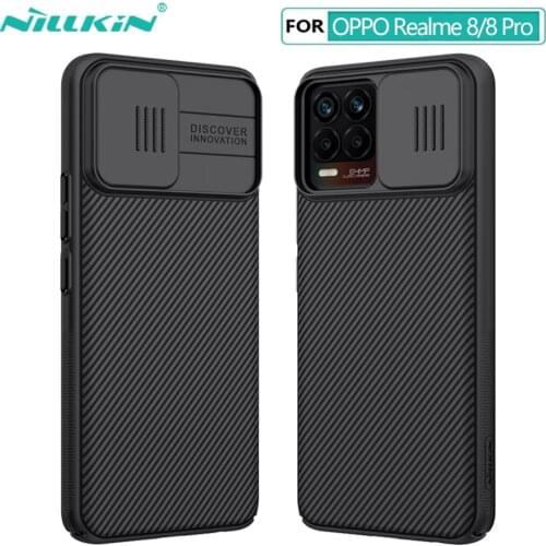 For Realme 8 Pro Case NILLKIN CamShield Slide Camera Lens Protection Back Cover for OPPO Realme 8 Case
