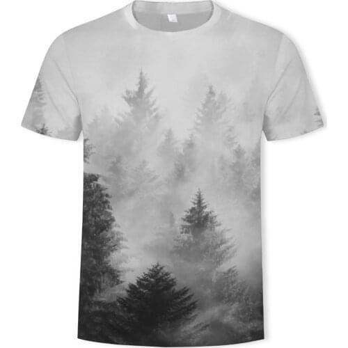 2020 nature astroworld mens T-shirts 3D print night sky starry sky trees landscape mens T-shirt casual summer O-neck top men