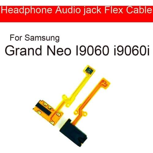 Audio Jack Flex Cable For Samsung Galaxy Grand Neo I9060 I9060i Headphone Port Flex Ribobn Cable Repair Parts Replacement
