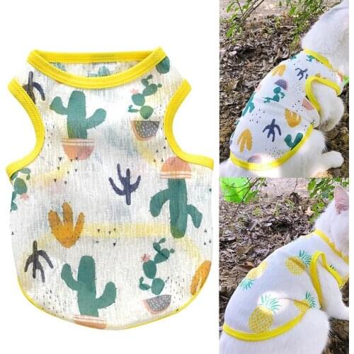 Legendog 1pc Dog Vest Sun Protection Breathable Cute Dog Shirt Puppy Vest Pet Clothing Accessories Hawaii Party Dress Up