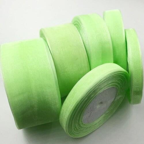 Organza Ribbon with gold Wedding Party Decoration Gift Wrapping Christmas Apparel Sewing & Fabric gift Ribbon 171