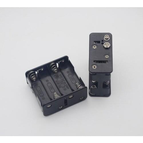 MasterFire 500pcs/lot 8 X 1.5V AA Plastic Battery Clip Slot Storage Holder Box Case Back to Back 8 Slots AA 12V Batteries Cover