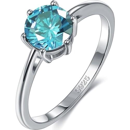 Fashion Luxury Silver Color Zircon Rings For Women Wedding Female Round Shaped Ring Beautiful Pretty Jewelry Accessories