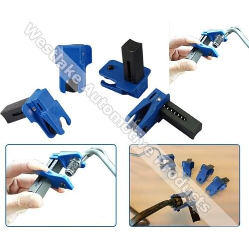4pcs Set For Banjo Connector 3/8", 5/16", 1/2" Car Auto Steel Line Stopper Kit Prevent Fluid Leaks Clamp Tools