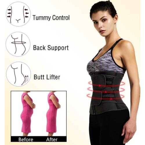 Waist Trainer Neoprene Sweat Shapewear Body Shaper Women Slimming Sheath Belly Reducing Shaper Workout Trimmer Belt Corset