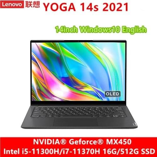 Lenovo Yoga 14s 2021 Laptop Intel i5-11300H/i7-11370H 16G 512GB SSD 90Hz 2.8K HD Screen Dual ThunderBolt4 WIFI 6 Windows 10pro