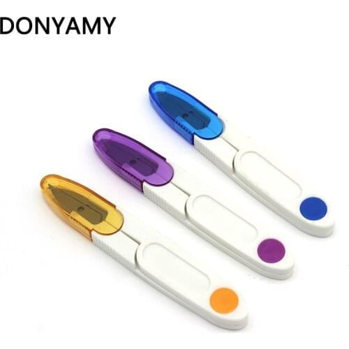 1PC Sewing Scissors Snip Thread Cutter Colorful Handle Scissors Cross Stitch DIY Craft Tool Small Yarn Scissors 11.5cm