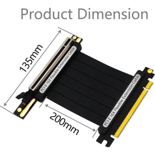 PCI Express 16X Extension cable with LED