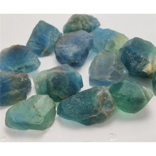 30-50g Natural Rare Raw Obsidian Colored Fluorite Gemstone Mineral Specimen Crystal Reiki Healing Advanced Collection Diy