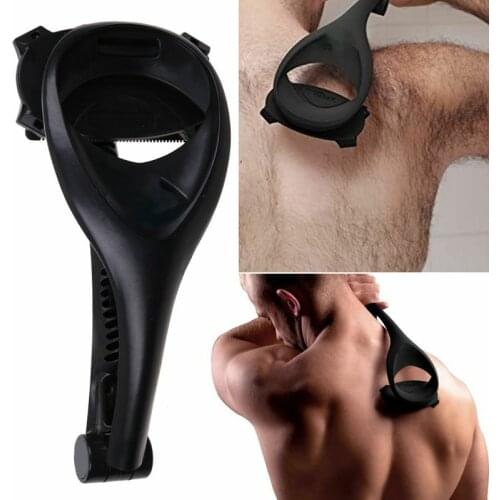 Professional Back Shaver for Men Foldable Leg Razor Portable Back Depilator Long Handle Dry&Wet Hair Shaver Body Groomer Trimmer