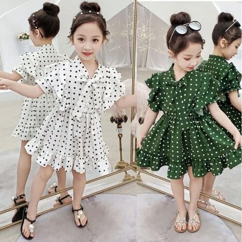 Chiffon Baby Girl Dress Summer 2020 Teenager Kids Princess Dresses Children Dress Petal Sleeve Clothing