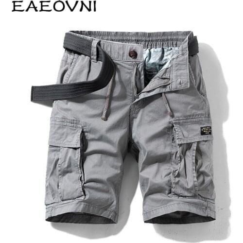 EAEOVNI Cargo Shorts Men Camouflage Summer Hot Sale Cotton Casual Men Short Pants Clothing Comfortable Camo Men Cargo Shorts