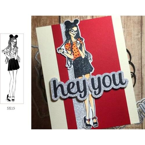 Stylish Elegant Attractive Girl Woman Transparent Clear Stamps for DIY Scrapbooking Cards Crafts 2019 New