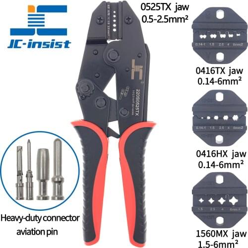 Heavy-duty connector HD/HDD/HEE male and female cold pressing Harding pin crimping tool Air skewer terminal pliers