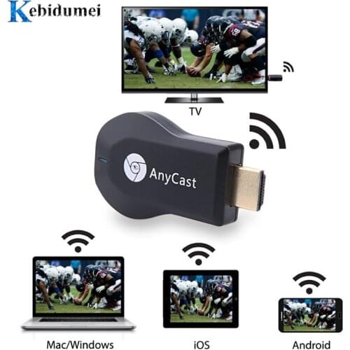 Kebidumei M2 TV Stick Dongle Receiver for Airplay WiFi Display Miracast Wireless HDMI-compatible TV Stick for Phone Android PC