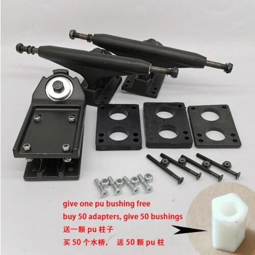 Water bridge surf skateboard adapter trucks powerful big turning surf skate trucks complete set with 26mm risers 53mm bolts