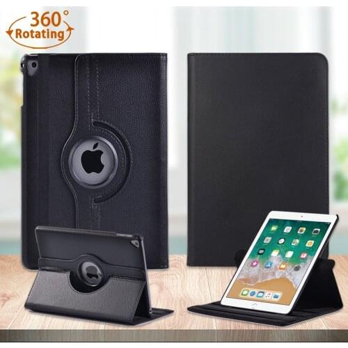 360 Rotating Tablet Case for Apple Ipad 5th 6th Gen/iPad Air1 Air 2/iPad Pro 9.7 Pu Leather Automatic Wake-Up Protective Cover