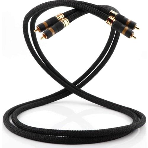 High quality Monosaudio A202R 5N OFC Copper Silver Plated wire,RCA Male Interconnect Signal Cable, RCA Adapter Connector cable