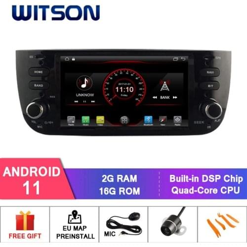 WITSON Android 10.0 2GB RAM 16GB FLASH CAR RADIO for FIAT LINEA +WIFI+DSP+DAB+OBD+TPMS+DVR