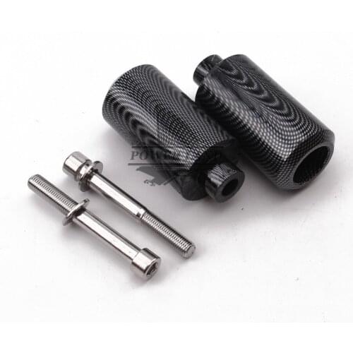 For Yamaha FZ1 2006-2011 Motorcycle Parts No Cut Delrin Frame Slider Crash Frame Protector Carbon Fibre