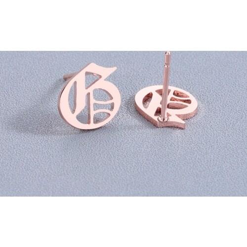 Chandler Oorbellen g Letter Earrings Old G Captial Stud Earring For Women Trendy Jewelry Girlfriend Gift Stainless pendientes