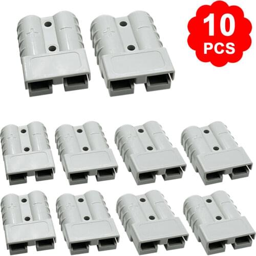10pcs 50 AMP Anderson Style Plug Connectors 12-24V DC Power Tool Power Charger Battery Electronic Accessories