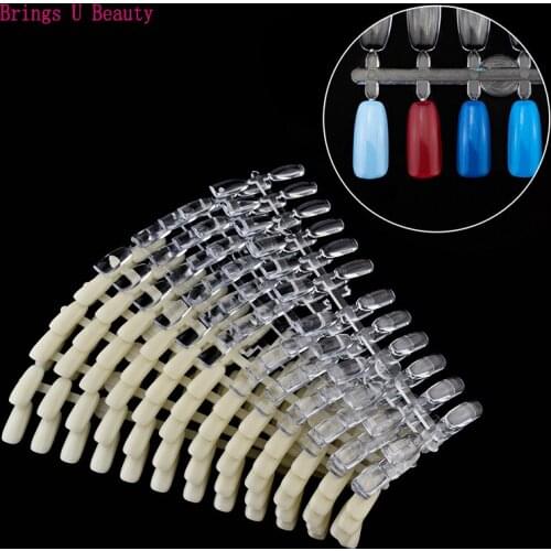 120 pcs/lot Special Flat Back Nail Tips Excellent For Nail Polish Gel Color Display Card Chart Book Nail Art Salon Accessory