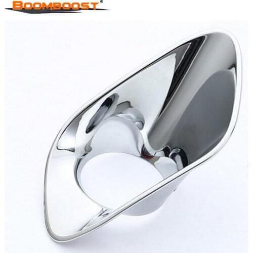 2pcs BoomBoost New Triple Chrome Front Fog Lamp Light Cover Decorative Trim For Jeep Grand Cherokee 2011 2012 2013 High Quality