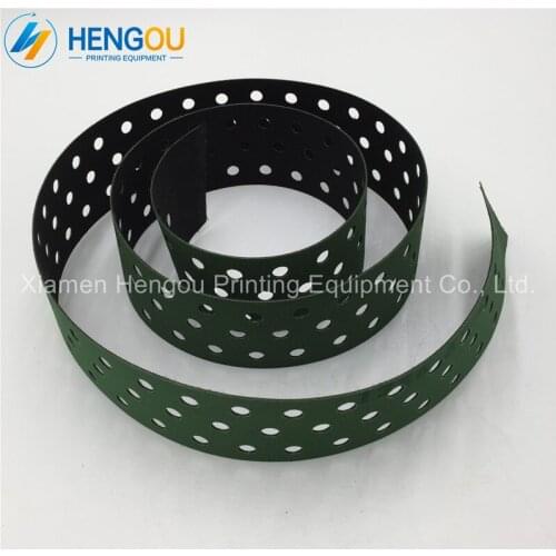 2 Pieces SM74 delivery belt M2.020.018 Size 1256x55mm with holes and 2 pieces same belt size without holes and 1 pair SM74 wheel