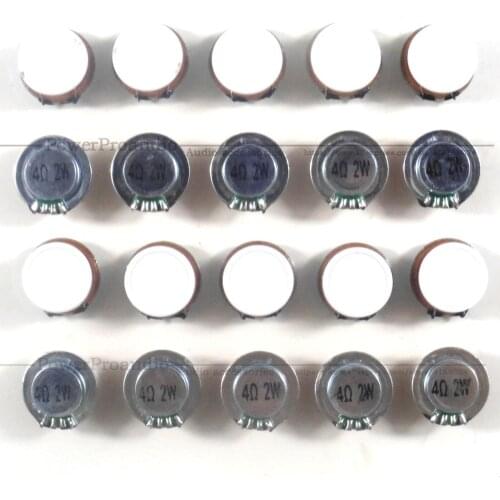 20Pcs 1Inch Audio Portable Speakers Full Range Speaker 2W 4Ohm 24MM Vibration Resonance Speaker loudspeaker