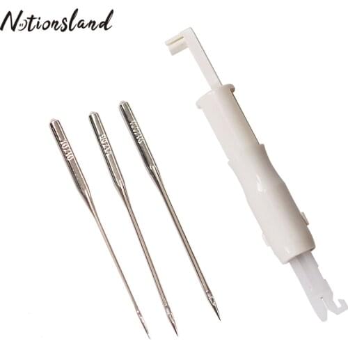 20Pcs Mixed Size Sewing Machine Needles & 1PcNeedle Threader for Sewing Machine Needle Changer Lead Wire Insertion Tool