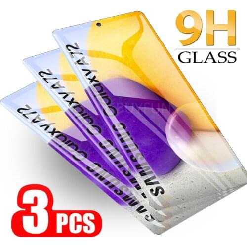3PCS Safety Glass For Samsung Galaxy A72 4G Screen Protector On For samsung a52 a32 42 a02 screen Protective Tempered Glass 9H