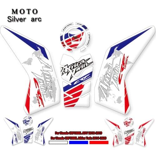 Motorcycle Accessories tank stickers Decoration Fish Bone Sticker Decals For Honda CRF1000L Africa Twin 2016 -2020 2019 ADV