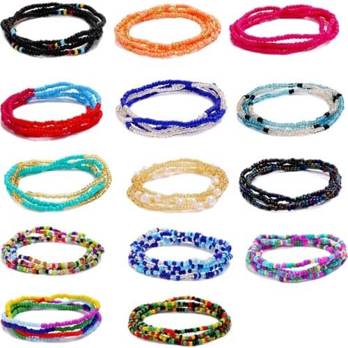 Beads Waist Chain Bikini Sexy Bead Chain Waist Belt Chain Summer Beach Style Jewelry Belly Chain For Woman Girls