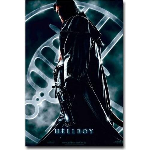 Hellboy Movie 2 Silk Fabric Wall Poster Art Decor Sticker Bright