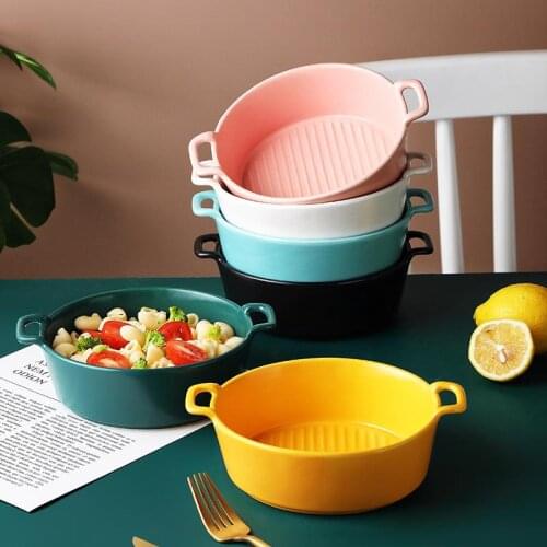 Ceramic bowl cute ramen European porcelain mixing Snack Dessert Fruit Salad rice cereal bowl soup bowls tableware Kitchen