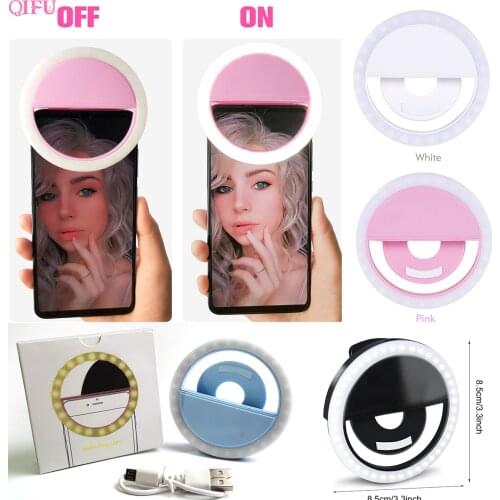 Lumiere Led Selfie Ring Lamp Novelty Lights Led Lights Decor Mobile Phones Photo Night Light Mirror Neon Sign Selfie Ring Light