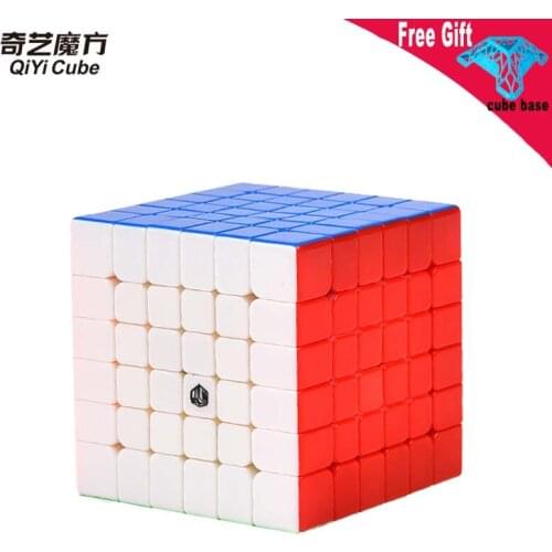 Qiyi shadow Magnetic 6x6 Magic Cube X-MAN design Qiyi 6x6x6 Magnetic Speed Cube Shadow M 6layer cubo magico Magnetic Educational