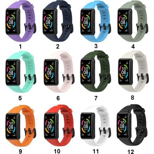Soft Silicone Colorful Strap For Huawei Honor Band 6 Smart Watch Wristband Replacement Sport Bracelet Band for honor band6 strap