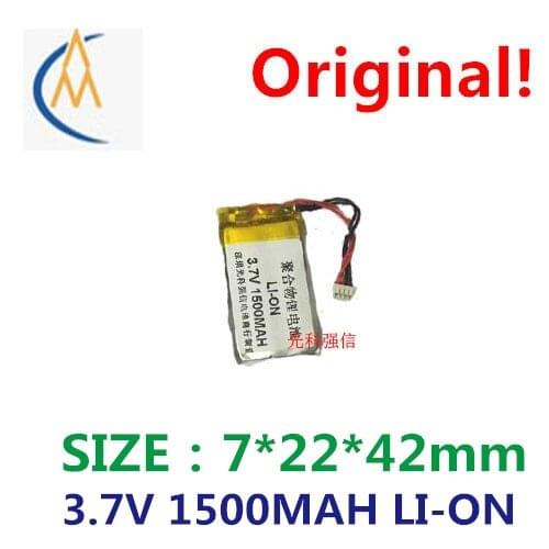 New sufficient capacity polymer li-ion battery 3.7 V 702242 1500 mah power radio/equipment/mini bluetooth speaker