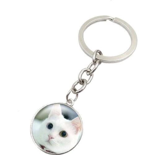 CIBOCIBO 2021 New Keychain Men Cute kitten Key Chain Men Pendant Classic Metal Men keychain Luxury Trendy Birthday Gifts For Men