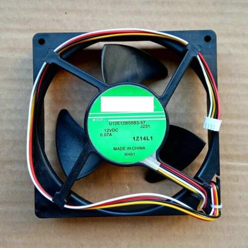 New Original Nidec U12E12BS8B3-57 J231 12V 0.07A 12cm for Refrigerator Cooling Fan