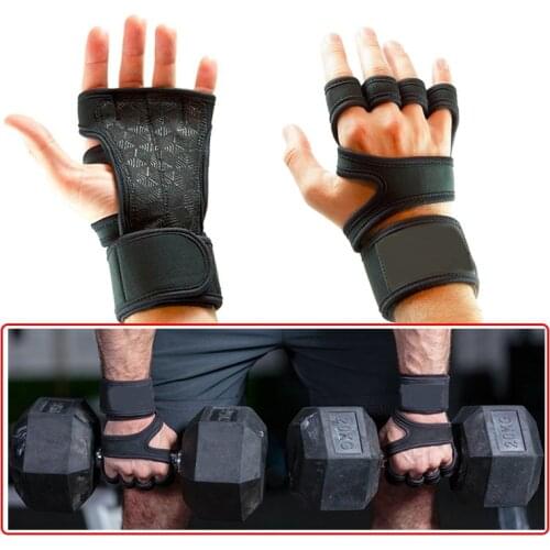 Weight Lift Equipment Fitness Gloves Gym Workout Weightlifting Glove Training Wrist Wrap Protector Crossfit Bodybuilding Glove
