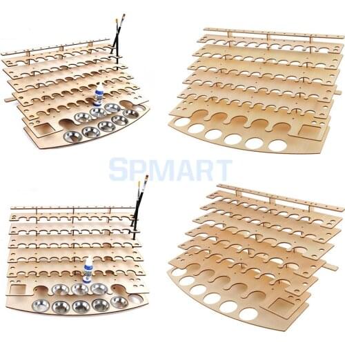 Paint Bottles Rack Model Organizer Painting Brushes Storage Holder Tools Stand