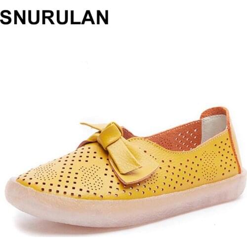 SNURULAN 2020 precipitated novelty genuine leisure hollow breathable sandals Sapatos Mulher Sandalias Mujer women Espadrilles