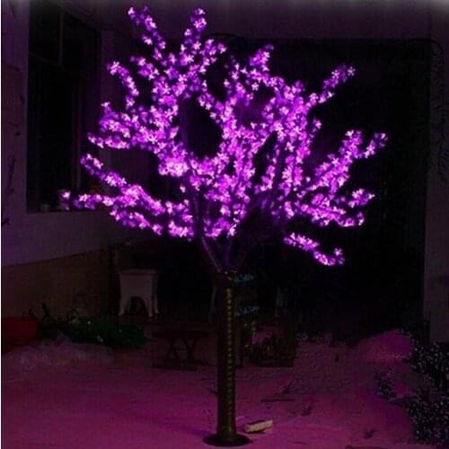 LED Artificial Cherry Blossom Tree Light Christmas tree Light 1248pcs LED Bulbs 2m/6.5ft Height 110/220VAC Rainproof Outdoor Use