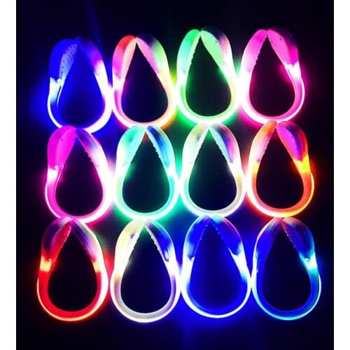 LED Flashing Warning Shoe Light Bright Safety Heel Clip Walking Running Sports Night Glow Party Gift Women Men Kids